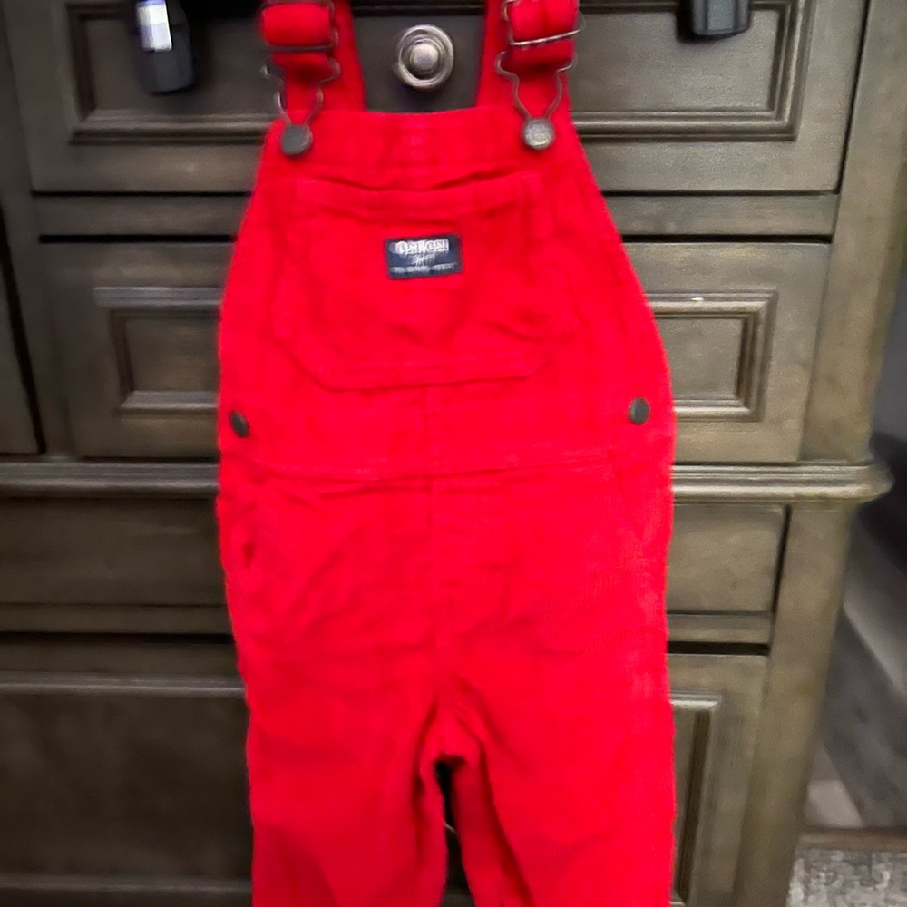 Osh Kosh Red Corduroy Overalls